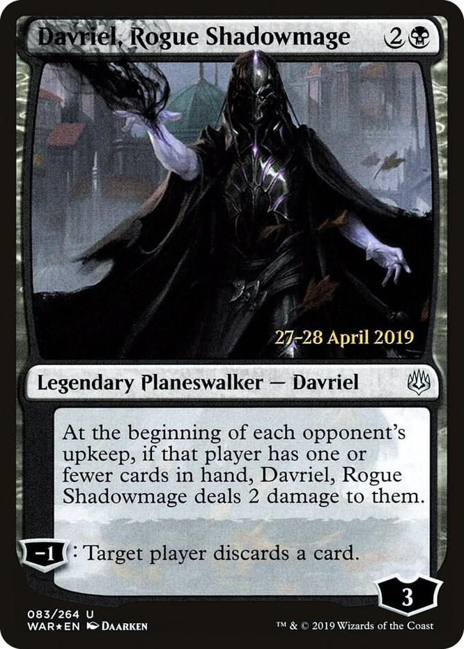 0083 Davriel, Rogue Shadowmage U Prerelease Cards