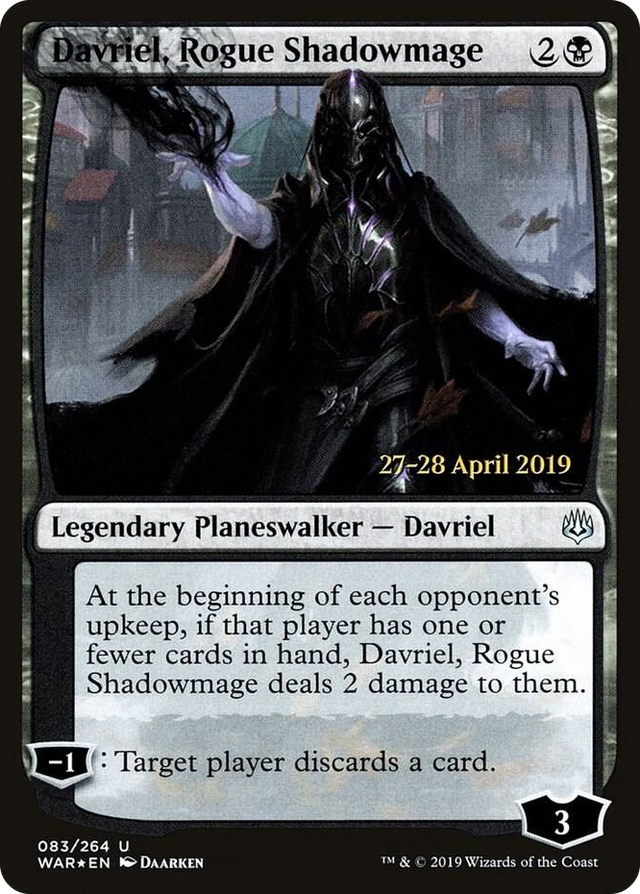 0083 Davriel, Rogue Shadowmage U Prerelease Cards