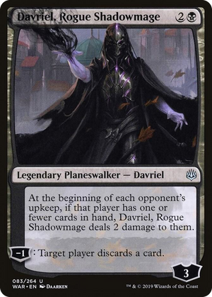 0083 Davriel, Rogue Shadowmage U War of the Spark