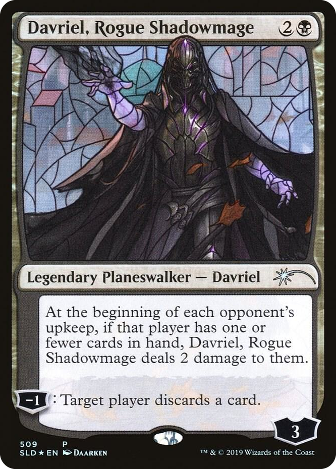 Davriel, Rogue Shadowmage (Stained Glass) #509 P - Secret Lair Drop Series Pokemon card