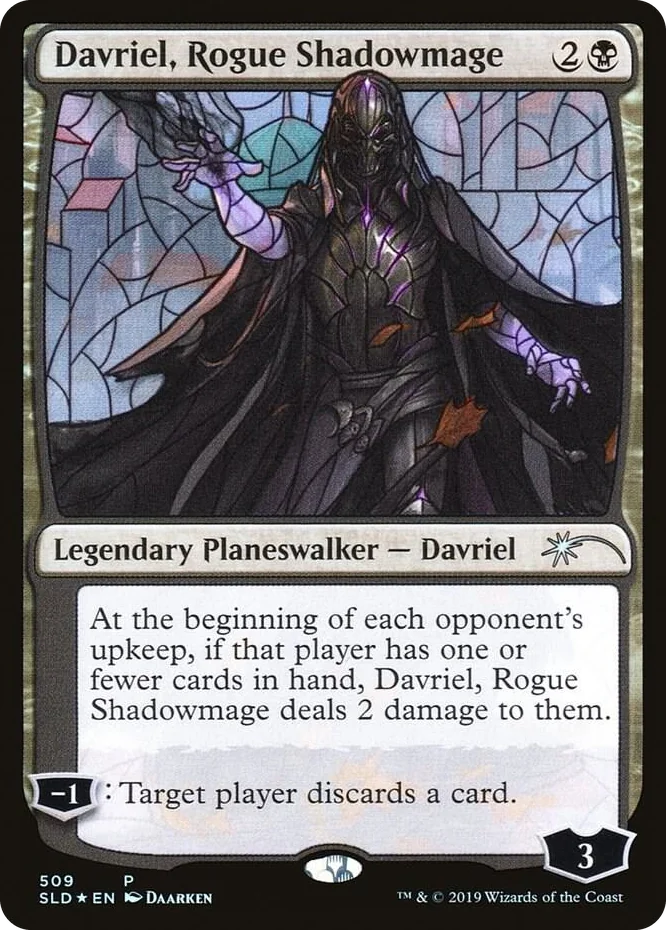 0509 Davriel, Rogue Shadowmage (Stained Glass) P Secret Lair Drop Series