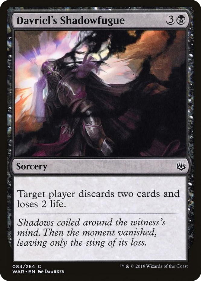 0084 Davriel's Shadowfugue C War of the Spark