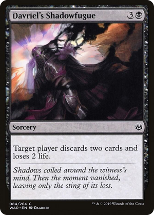 0084 Davriel's Shadowfugue C War of the Spark