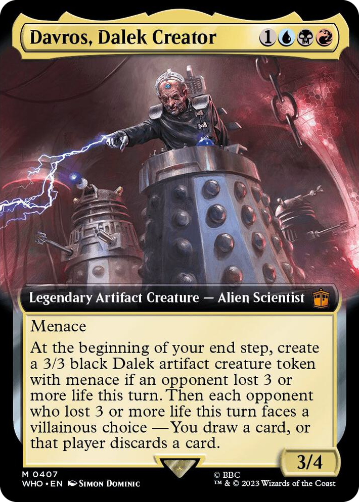 0407 Davros, Dalek Creator (Extended Art) M Universes Beyond: Doctor Who