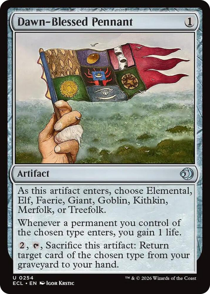 Dawn-Blessed Pennant #254 U - Lorwyn Eclipsed Pokemon card