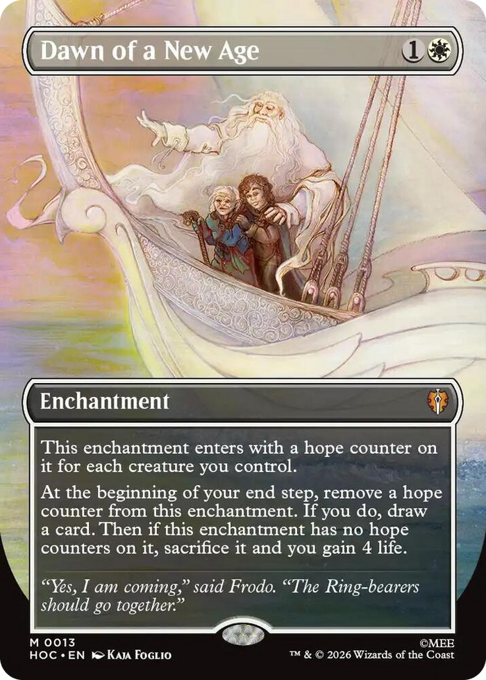 Dawn of a New Age (Borderless) #13 M - The Hobbit: Eternal-Legal Pokemon card
