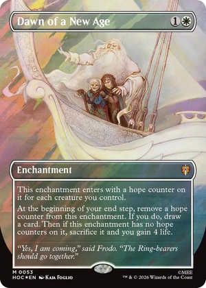 0053 Dawn of a New Age (Borderless) (Surge Foil) M The Hobbit: Eternal-Legal