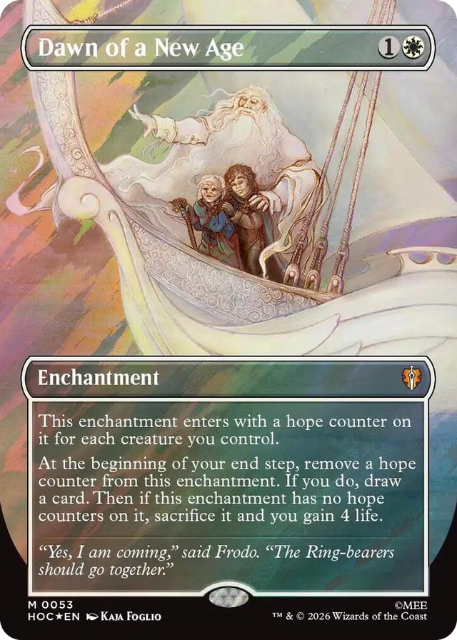 0053 Dawn of a New Age (Borderless) (Surge Foil) M The Hobbit: Eternal-Legal