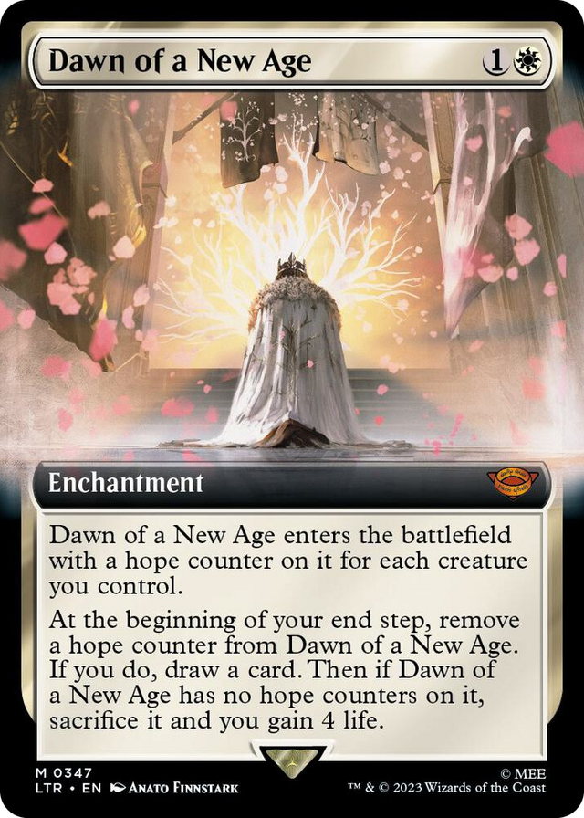 0347 Dawn of a New Age (Extended Art) M Universes Beyond: The Lord of the Rings: Tales of Middle-earth