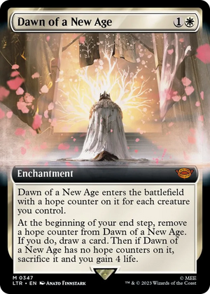 0347 Dawn of a New Age (Extended Art) M Universes Beyond: The Lord of the Rings: Tales of Middle-earth