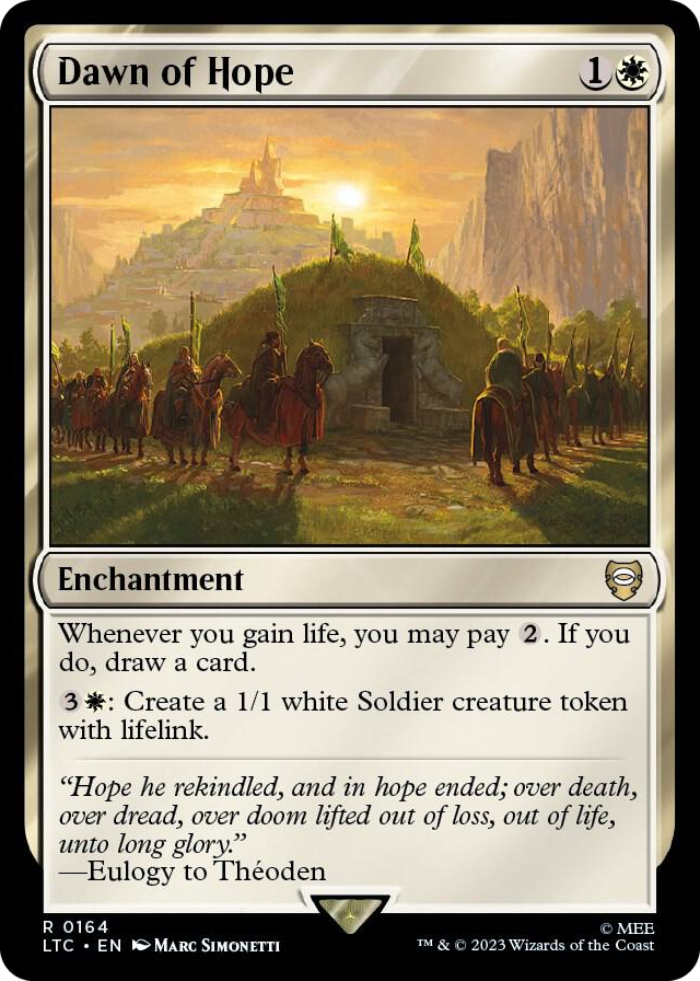 Dawn of Hope #164 R - Commander: The Lord of the Rings: Tales of Middle-earth Pokemon card