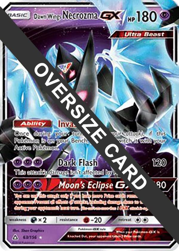0063 Dawn Wings Necrozma GX - 63/156 (Ultra Prism) Promo Jumbo Cards