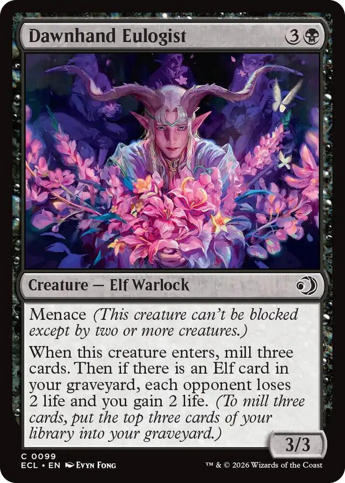 Dawnhand Eulogist #99 C - Lorwyn Eclipsed Pokemon card