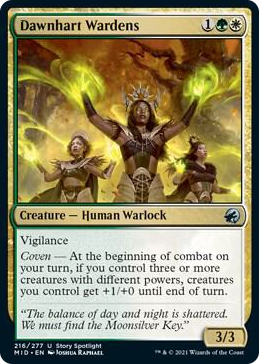 0216 Dawnhart Wardens U Innistrad: Midnight Hunt