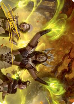 0057 Dawnhart Wardens Art Card (Gold-Stamped Signature) S Art Series: Innistrad: Midnight Hunt