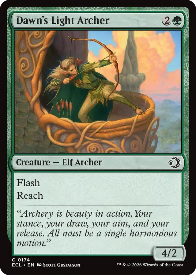 0174 Dawn's Light Archer C Lorwyn Eclipsed
