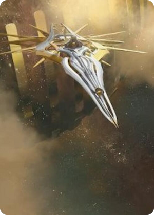 0027 Dawnsire, Sunstar Dreadnought Art Card S Art Series: Edge of Eternities