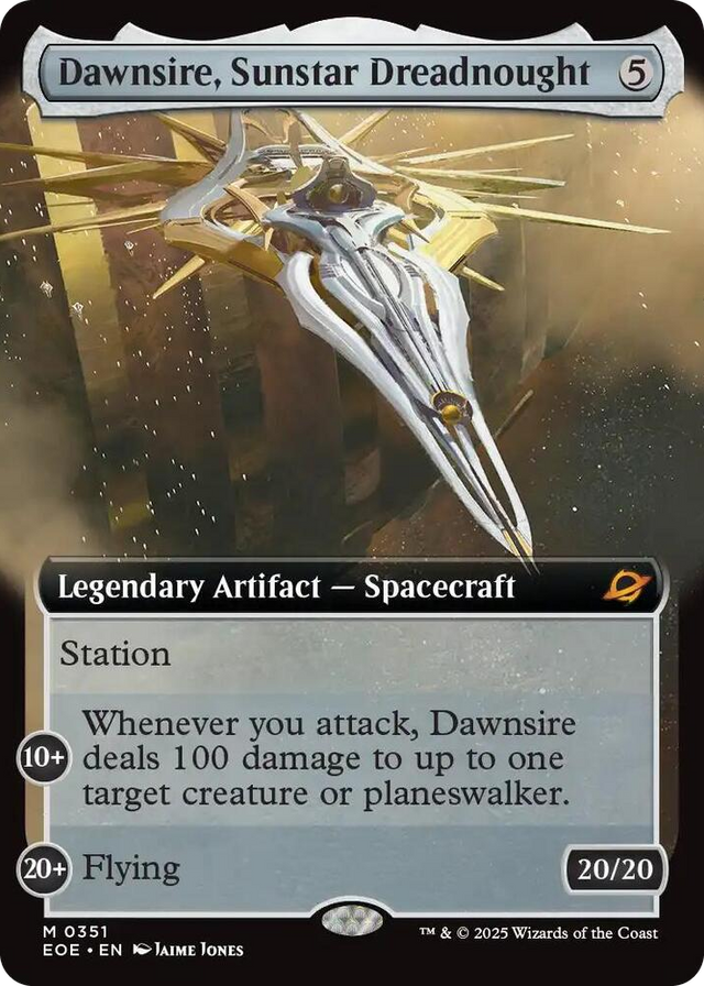 0351 Dawnsire, Sunstar Dreadnought (Extended Art) M Edge of Eternities