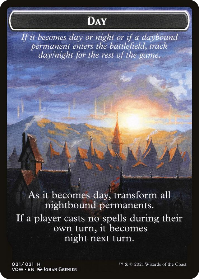 0021 Day // Night Double-Sided Token T Innistrad: Crimson Vow