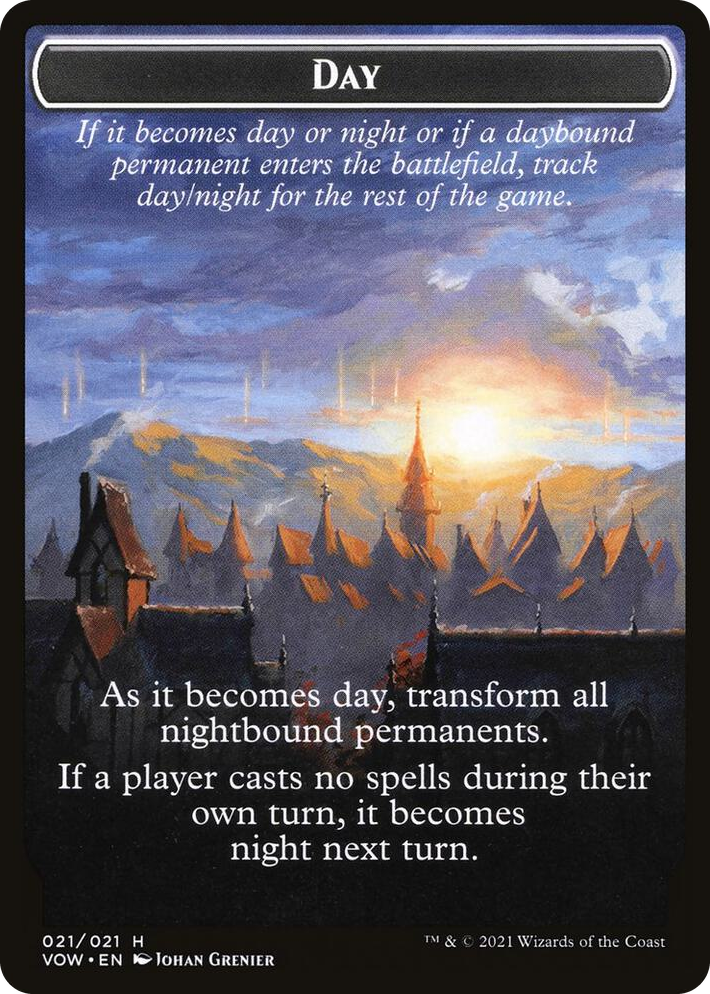 0021 Day // Night Double-Sided Token T Innistrad: Crimson Vow