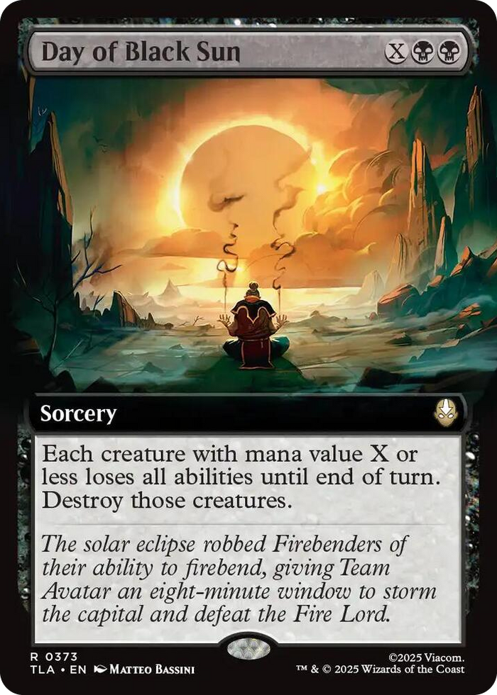 Day of Black Sun (Extended Art) #373 R - The Last Airbender Pokemon card