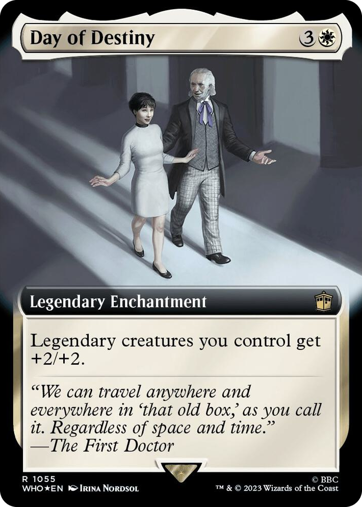 1055 Day of Destiny (Extended Art) (Surge Foil) R Universes Beyond: Doctor Who