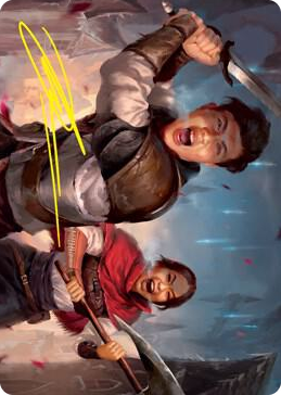 0042 Daybreak Combatants Art Card (Gold-Stamped Signature) S Art Series: Innistrad: Crimson Vow