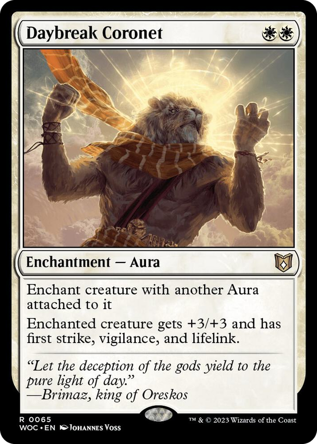 0065 Daybreak Coronet R Commander: Wilds of Eldraine
