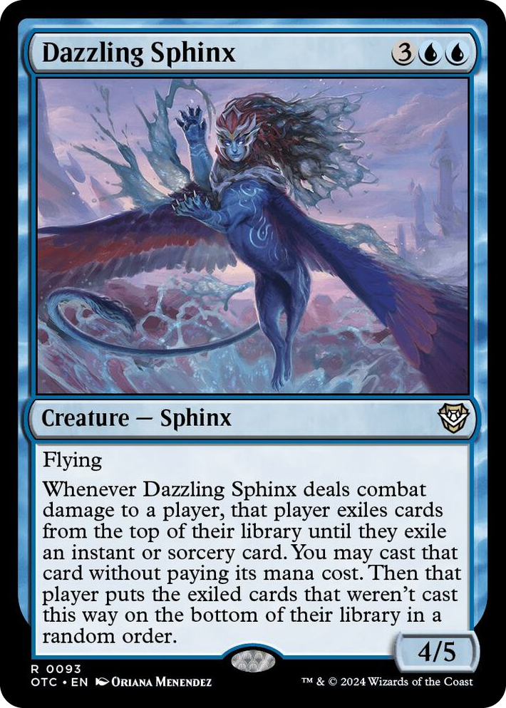 0093 Dazzling Sphinx R Commander: Outlaws of Thunder Junction