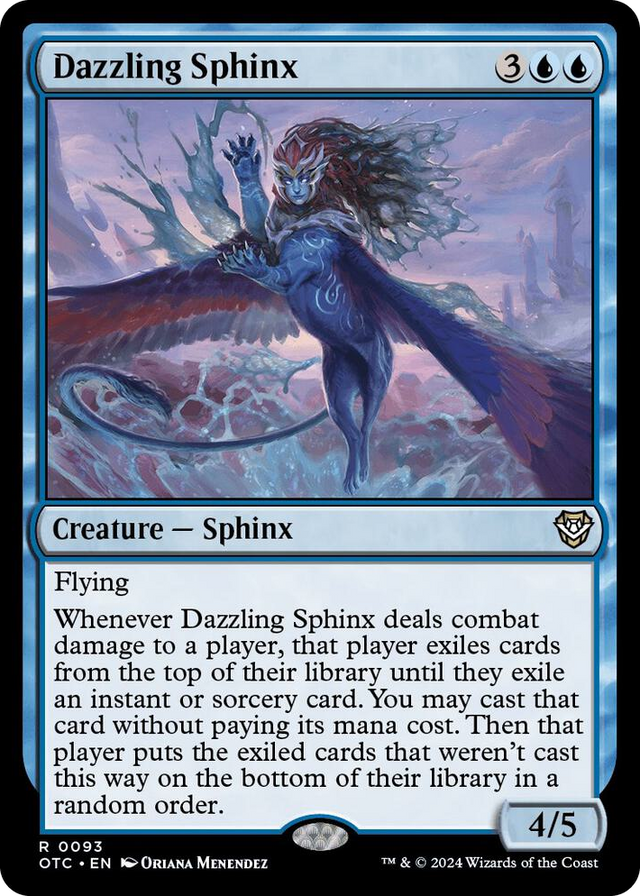 0093 Dazzling Sphinx R Commander: Outlaws of Thunder Junction
