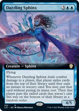 0352 Dazzling Sphinx (Extended Art) R Commander 2021