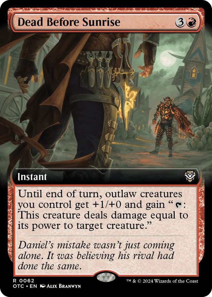 0062 Dead Before Sunrise (Extended Art) R Commander: Outlaws of Thunder Junction