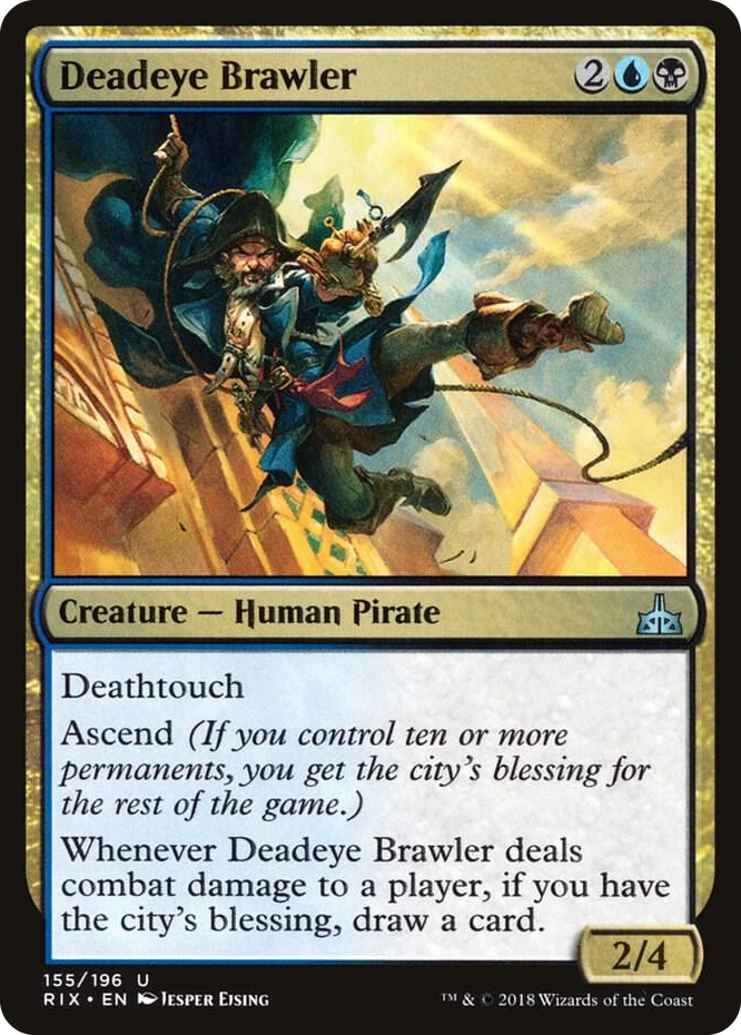 0155 Deadeye Brawler U Rivals of Ixalan