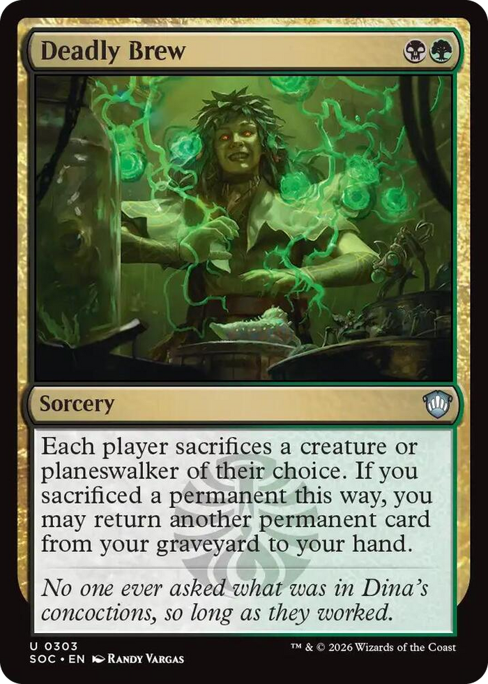 Deadly Brew #303 U - Commander: Secrets of Strixhaven Pokemon card