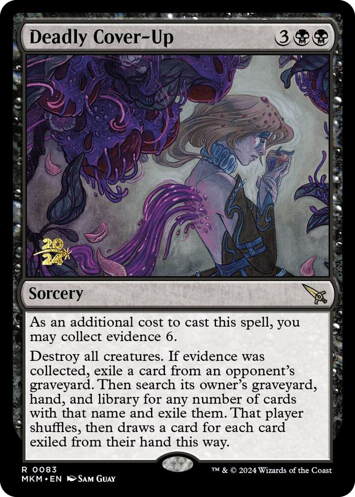 0083 Deadly Cover-Up R Prerelease Cards