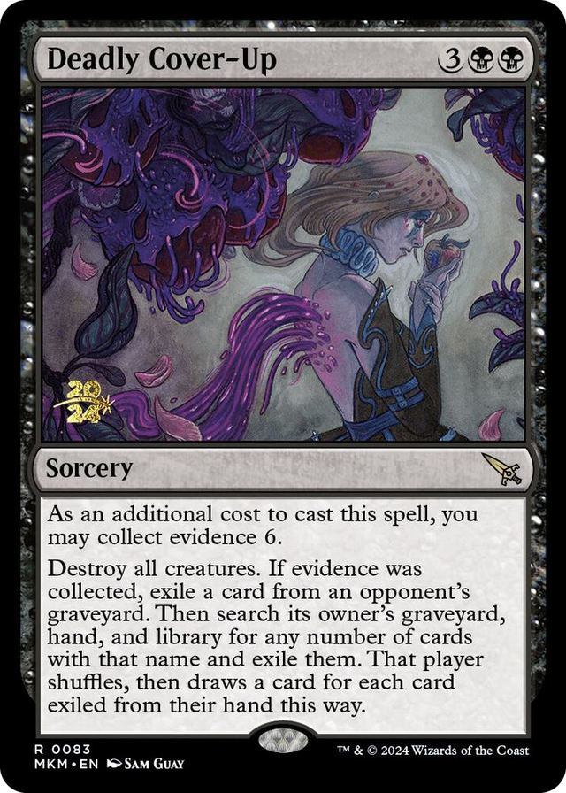 0083 Deadly Cover-Up R Prerelease Cards