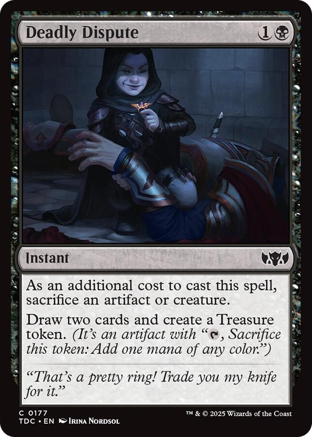 0177 Deadly Dispute C Commander: Tarkir: Dragonstorm