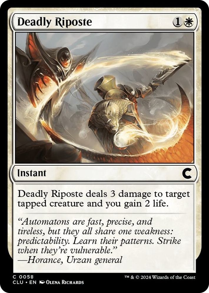 0058 Deadly Riposte C Ravnica: Clue Edition
