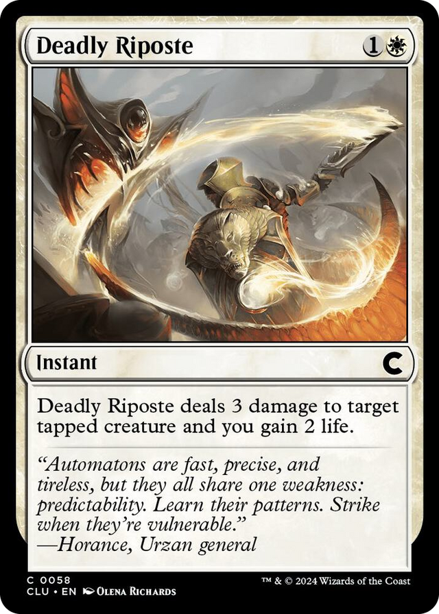 0058 Deadly Riposte C Ravnica: Clue Edition