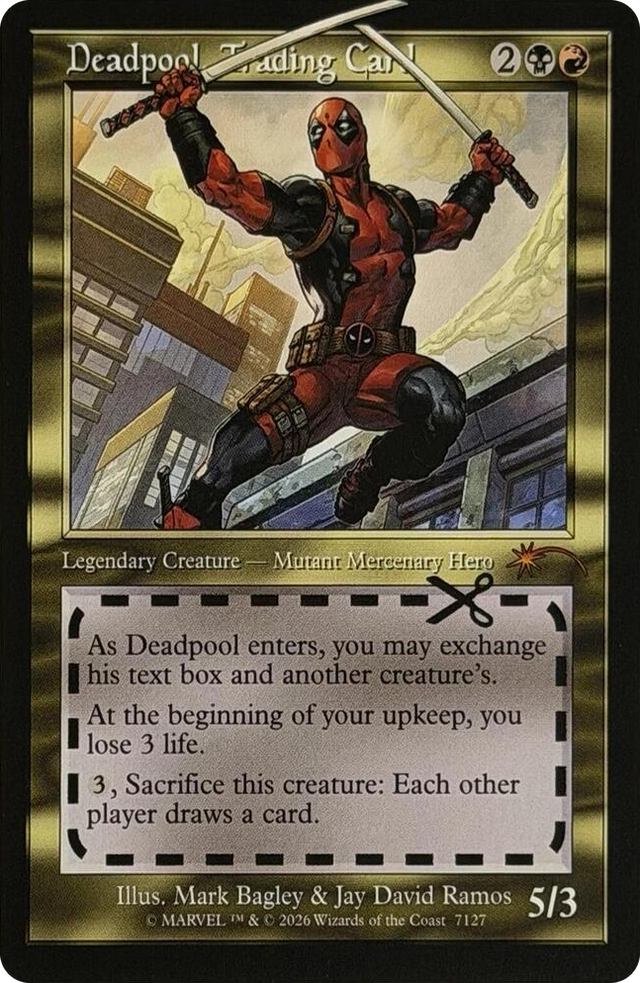7127 Deadpool, Trading Card (7127) M Secret Lair Drop Series