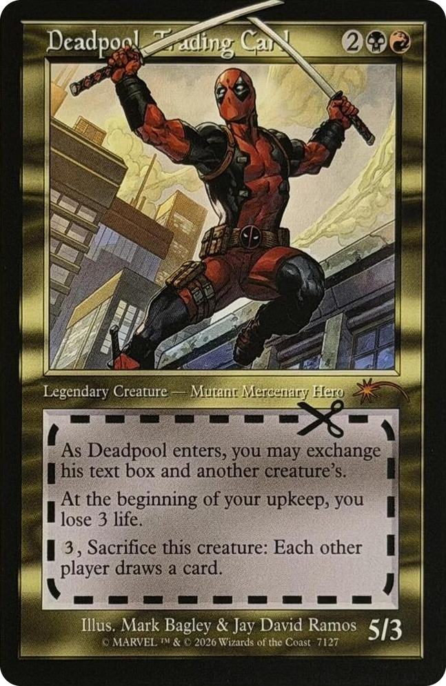 Deadpool, Trading Card (7127) #7127 M - Secret Lair Drop Series Pokemon card