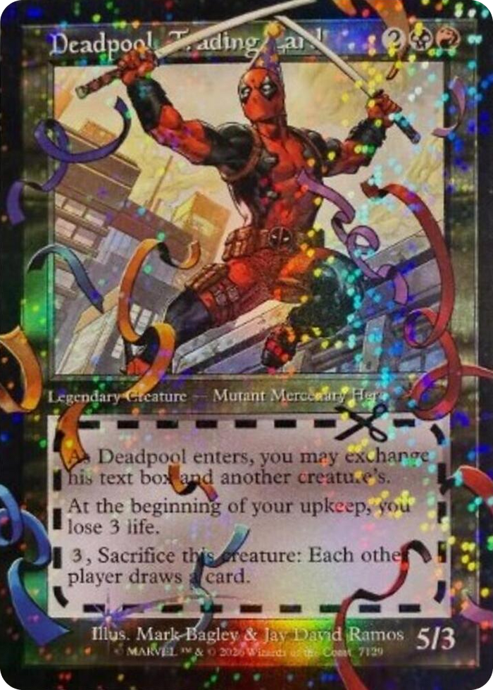 Deadpool, Trading Card (7129) (Pool Party Foil) #7129 M - Secret Lair Drop Series Pokemon card