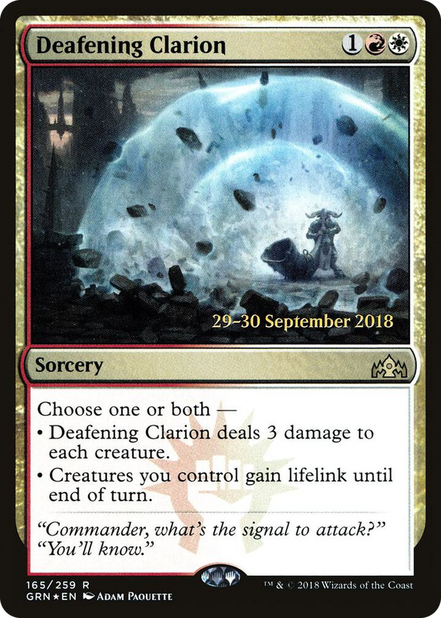 0165 Deafening Clarion R Prerelease Cards
