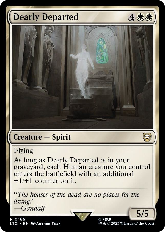 Dearly Departed #165 R - Commander: The Lord of the Rings: Tales of Middle-earth Pokemon card