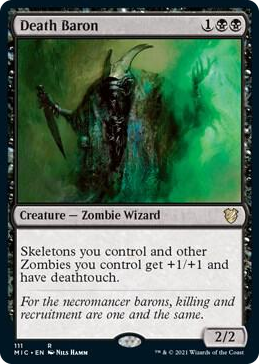 0111 Death Baron R Commander: Innistrad: Midnight Hunt