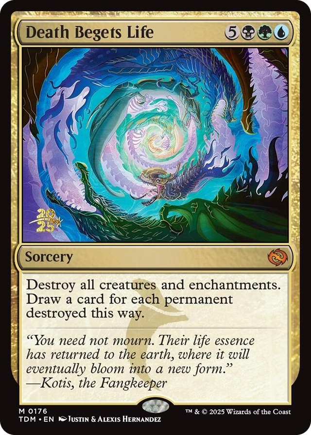 0176 Death Begets Life M Prerelease Cards