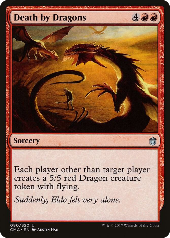 Death by Dragons #80 U - Commander Anthology Pokemon card