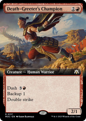 0117 Death-Greeter's Champion (Extended Art) R Commander: March of the Machine