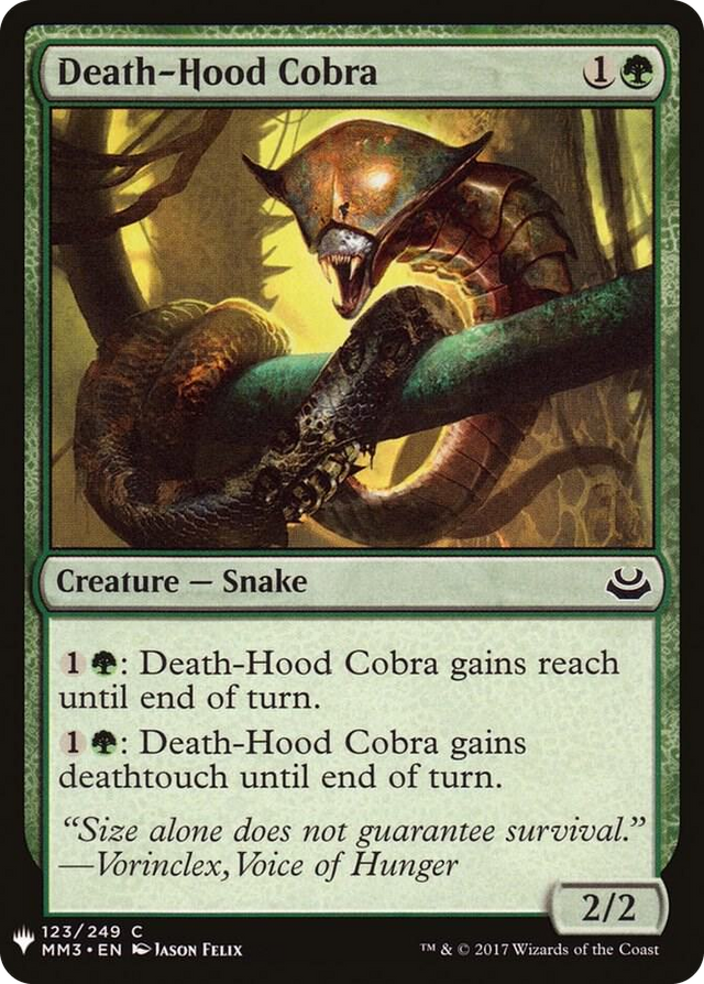 0123 Death-Hood Cobra C The List Reprints