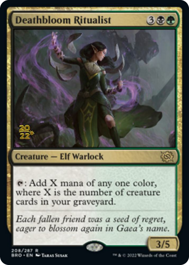 0208 Deathbloom Ritualist R Prerelease Cards